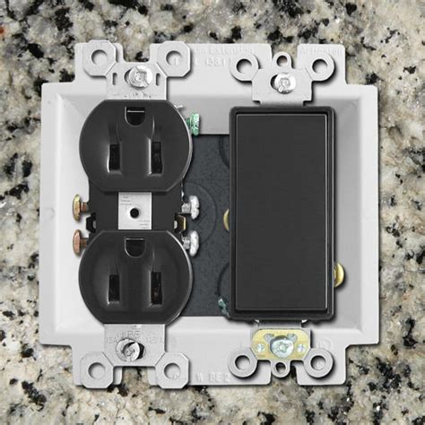 2 gang electrical box extension plates|2 gang outlet box extender.